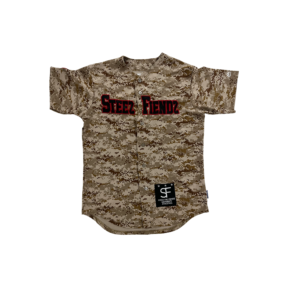 Youth Digital Camo Raider Baseball Jersey - All Sports Uniforms